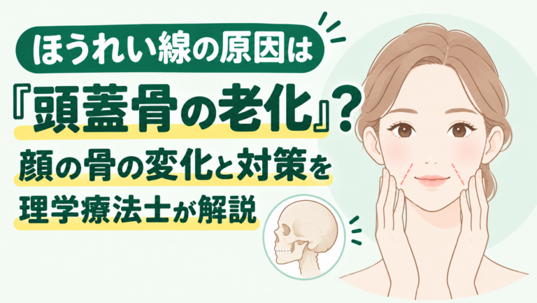 ほうれい線の原因は『頭蓋骨の老化』？ 顔の骨の変化と対策を理学療法士が解説